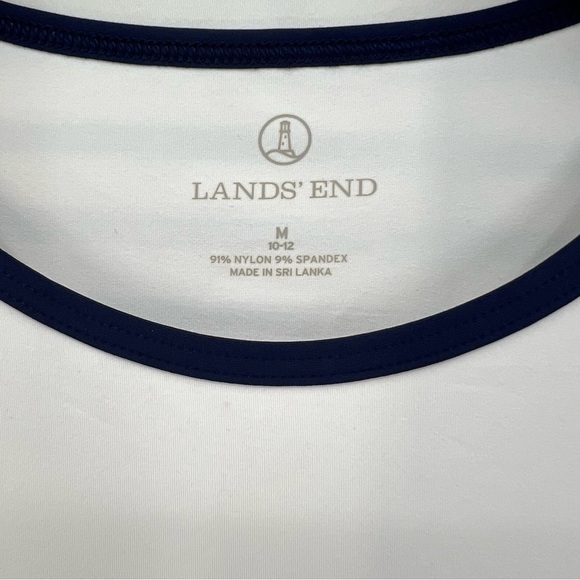 Lands’ End Two Swim Shirt UPF Protection RashGuard Nautical Size M - Picture 5 of 8